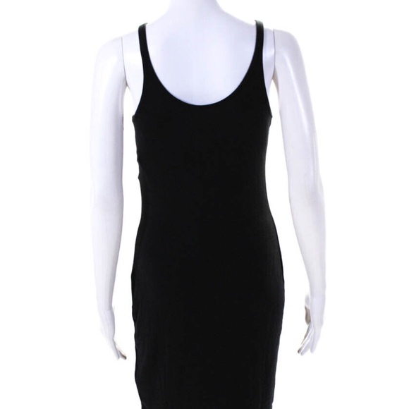 T ALEXANDER WANG Scoop Neck Lightweight Tank Dress Black Sz Medium - Picture 5 of 6